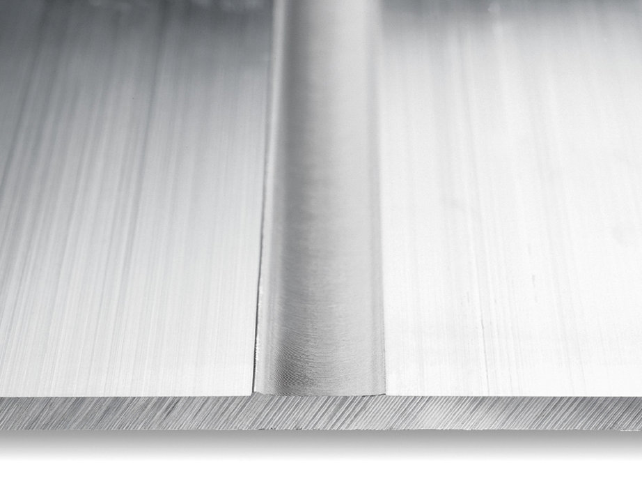 Looking closely at the aluminium surface reveals interesting microstructures that are created from different processes.