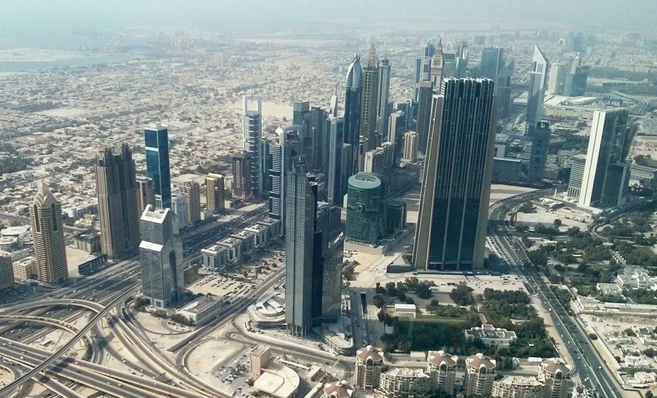 a city with tall buildings