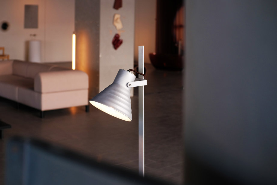 a white object on a stand